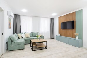 Luksushus, 4 soverom, balkong | Oppholdsområde