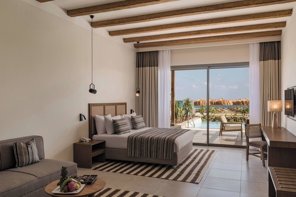 Drift into sleep beneath warm wood beams and soft light.