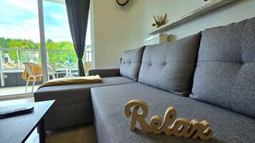 Departamento, 1 cama matrimonial y sofá cama, para no fumadores, balcón | Sala de estar