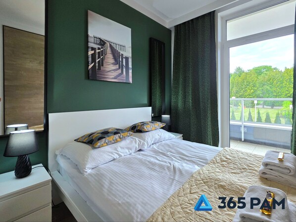 Appartement, 1 lit double et 1 canapé-lit, non-fumeur, balcon | Coin séjour