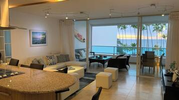 Departamento, 2 habitaciones, balcón, vista a la alberca | Lounge