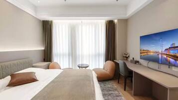 City Double Room, 1 Queen Bed, City View | Laptop workspace, free WiFi