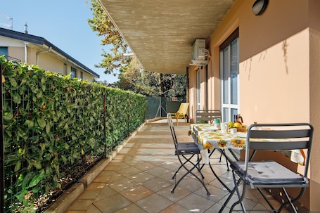 Outdoor dining. Holiday Home “Martina” with Private Terrace near Lake Como