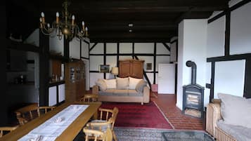 Fernseher, Kamin, DVD-Player, Tischtennisplatte