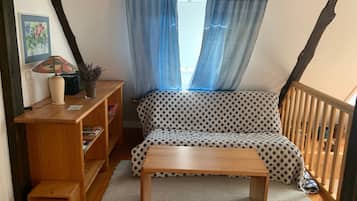 Fernseher, DVD-Player, Tischtennisplatte, Stereoanlage
