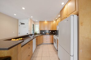Fridge, microwave, oven, stovetop - Maui Eldorado F201 1BR Condo with Lanai, Pools & Exclusive Beach Cabana (Lahaina)
