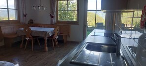 Kühlschrank, Mikrowelle, Herdplatte, Geschirrspüler