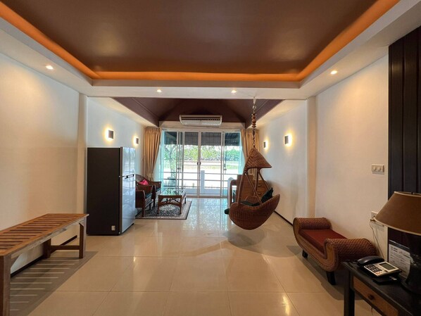 Chambre, 1 chambre, accessible aux personnes à mobilité réduite, fumeur | Salle de séjour