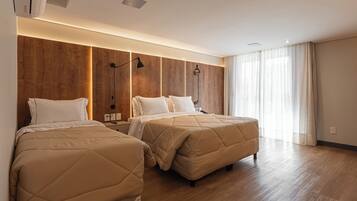 In-room safe, blackout drapes, soundproofing, free WiFi