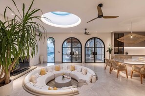 Luxury Villa, 5 Bedrooms, Private Pool | Living area - Casa Contenta Canggu (Canggu)