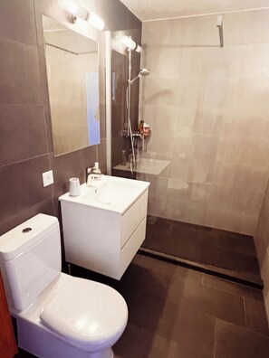 Shower, towels, toilet paper - Apartment Snowdrop (Val de Bagnes)