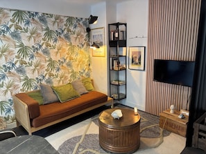 TV, books, stereo - Comfortable apartment – Beach and town center within walking distance (Cagnes-sur-Mer)