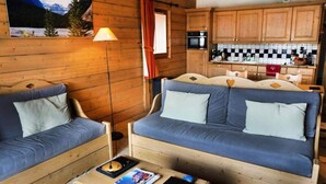 Living area - THE Gypsum Chalets A03 (Les Belleville)