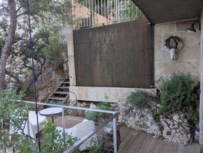 Terrace/patio - View, charm & natural pool (Vedène)