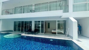 Condo, 1 Bedroom, Accessible, Balcony | Pool | Outdoor pool - B11 Sunset Plaza Partial Seaview 1 Bedroom 1 Bathroom With Large Jaguzzi (Karon)