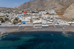 Vlak bij het strand