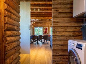 Bungalow | Interior - Spacious Wooden Chalet With Covered Terrace (Baarle-Nassau)