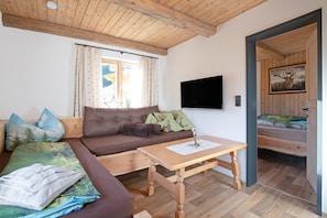 House | Living room - Cabin With Sauna Near Spieljoch Ski (Fuegenberg)