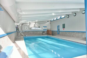 Indoor pool, a heated pool