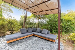 Property grounds - Authentic Breton cottage in the Gulf of Morbihan, 6 people (Plougoumelen)