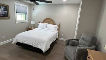 1 bedroom, desk, WiFi, bed sheets