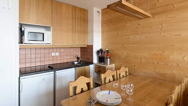Private kitchen - Apartment in Belle Plagne With Ski Access (La Plagne-Tarentaise)