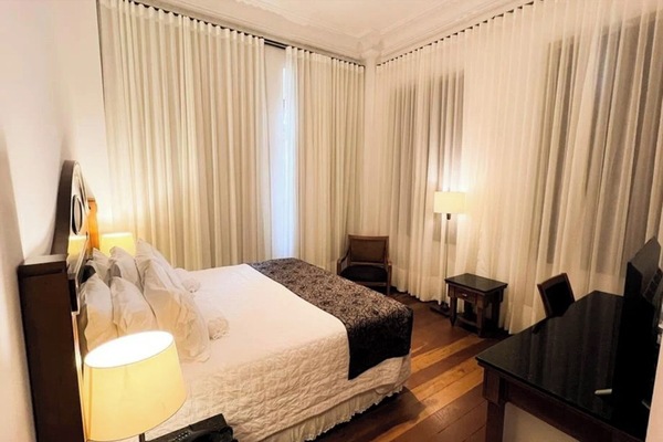 Bedroom. Interior and views may vary by availability.