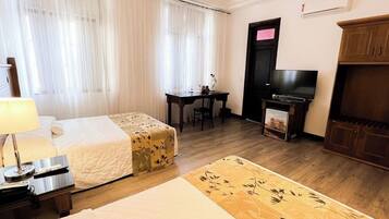 Wi-Fi de cortesia, roupa de cama