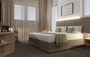 Minibar, escritorio, cunas y wifi gratis 