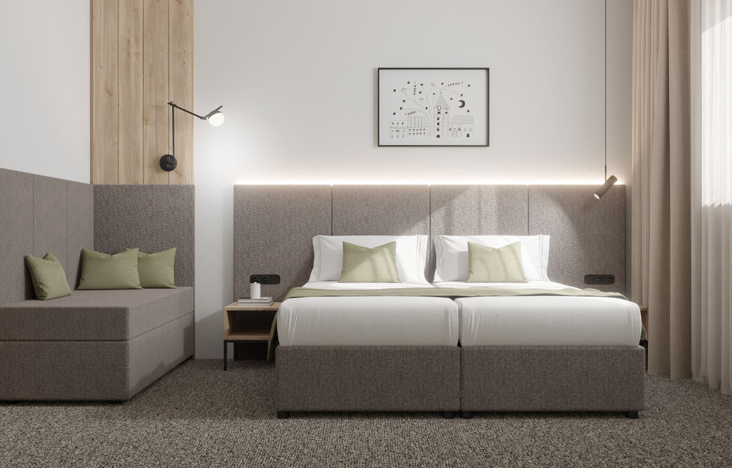 Family Double or Twin Room