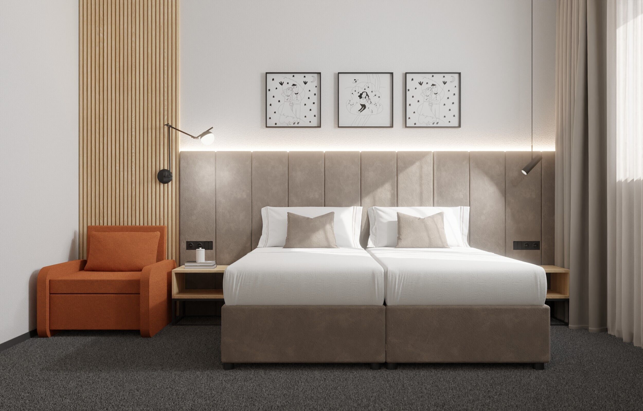 Family Double or Twin Room | Desk, free WiFi