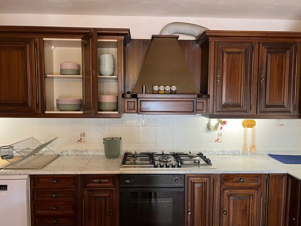 Kühlschrank, Ofen, Herdplatte, Geschirrspüler