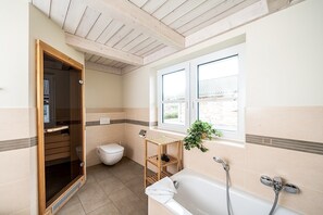 Een douche, een haardroger