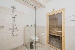 Shower, hair dryer
