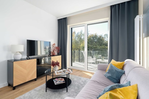 Sunny Apartment with Balcony | Parking and Work Space