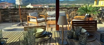 Villa 'Scholl Muravera' with Sea View, Wi-Fi and Air Conditioning