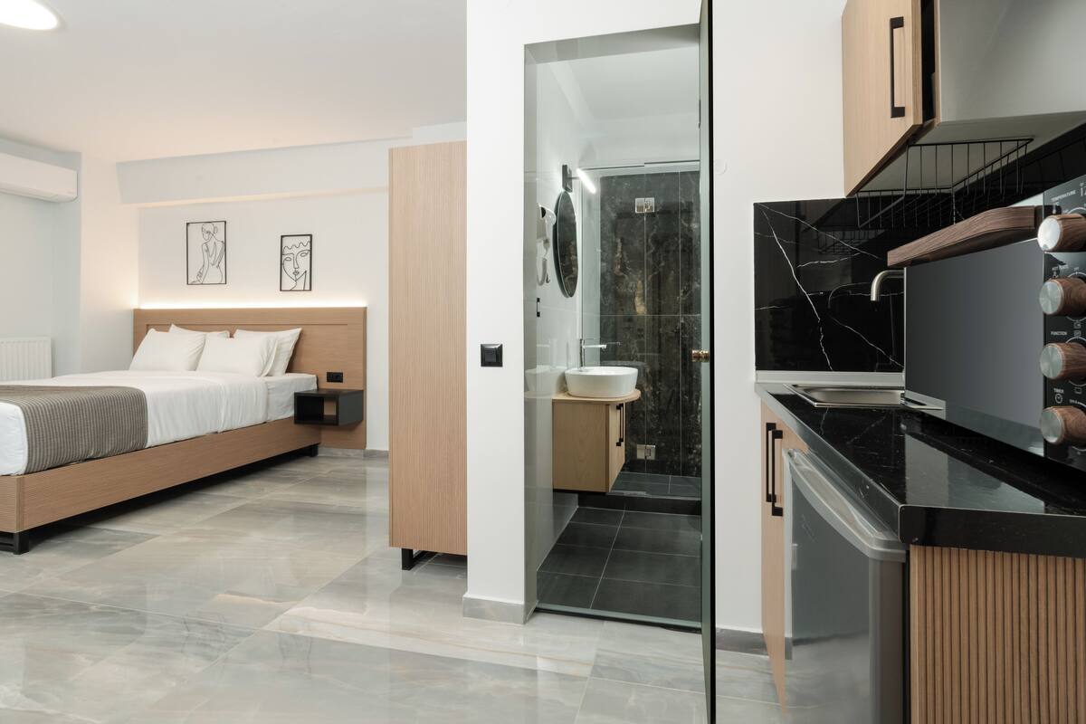 شقة إستديو عائلية | مكواة/لوح كي وواي فاي مجانًا