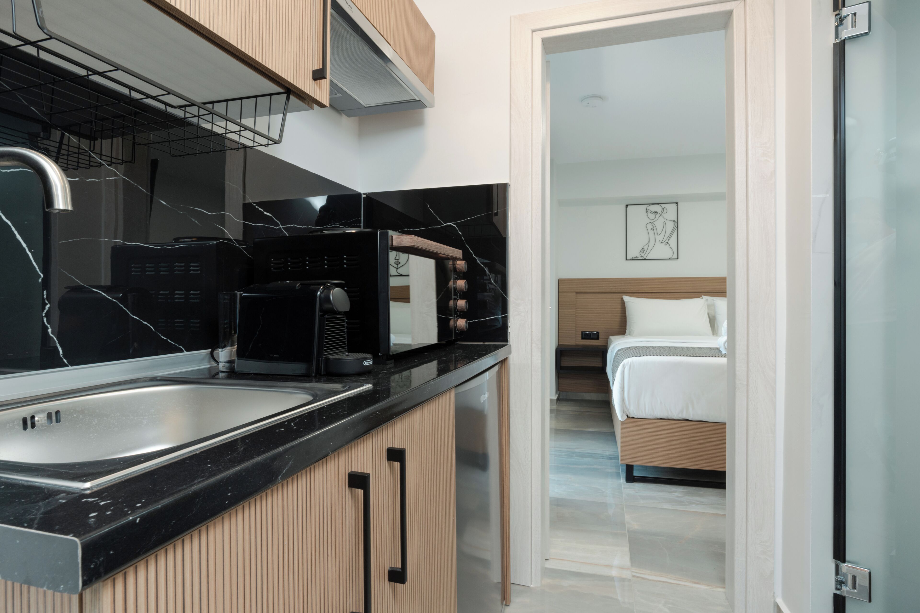 Leilighet – deluxe | Eget kjøkken | Minikjøleskap, ovn, kokeplater og espressomaskin