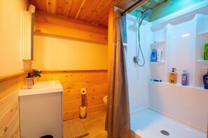 Towels, soap, toilet paper