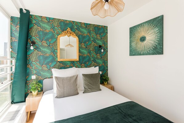 アパートメント ガーデンビュー | 低刺激性寝具、ピロートップベッド、客室ごとに異なる装飾、客室ごとに異なるインテリア