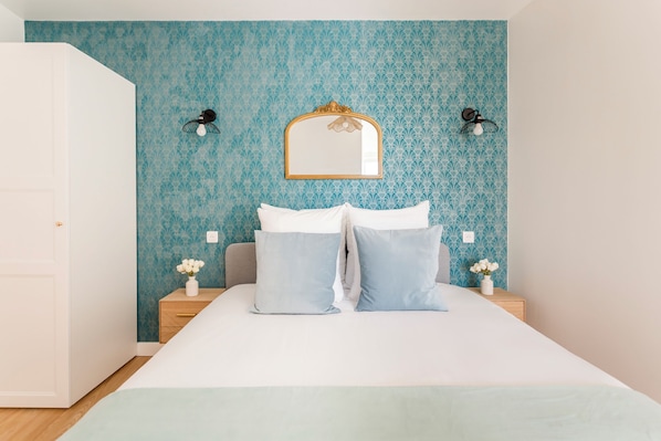 Apartment, Gartenblick | Allergikerbettwaren, Pillowtop-Betten, individuell dekoriert