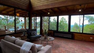 Télévision, cheminée