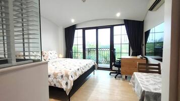 Apartamento, 1 habitación, accesible para personas con discapacidad, balcón | 1 dormitorio