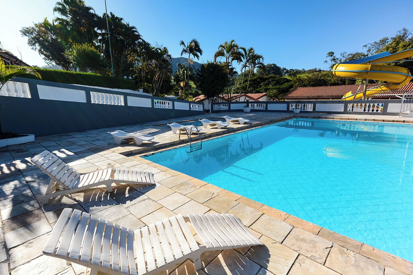 Indoor pool, 2 outdoor pools, pool umbrellas, pool loungers