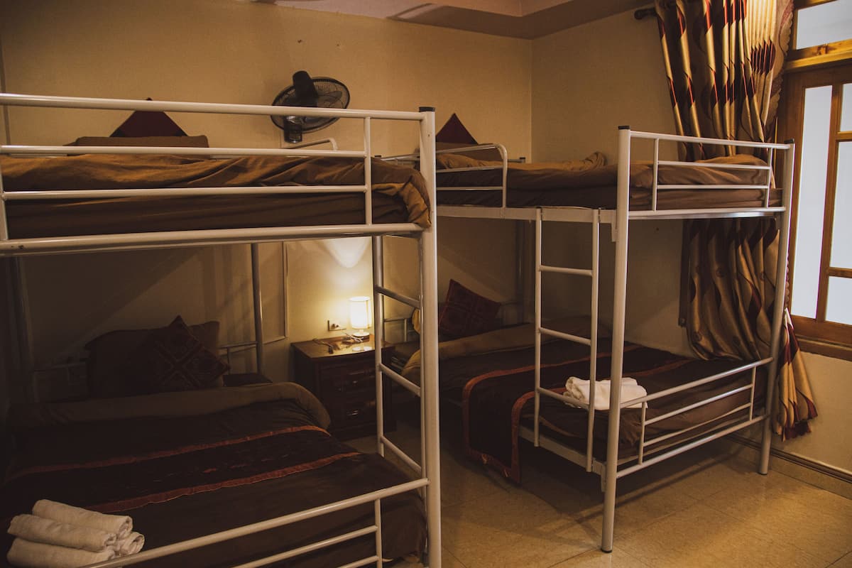 Hypo-allergenic bedding, desk, laptop workspace, free WiFi