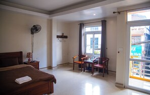 Classic Double Room, City View | Desk, laptop workspace, free WiFi