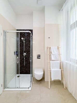Shower, hair dryer - TurnKey | W Apartment II by Wenceslas square (Praha 1)