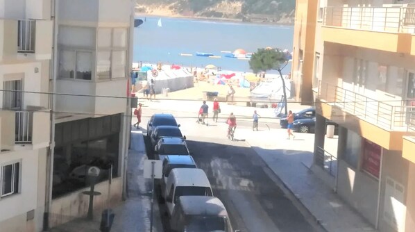 Vista a la playa o el mar