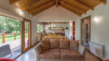 Smart TV, fireplace, video games, table football