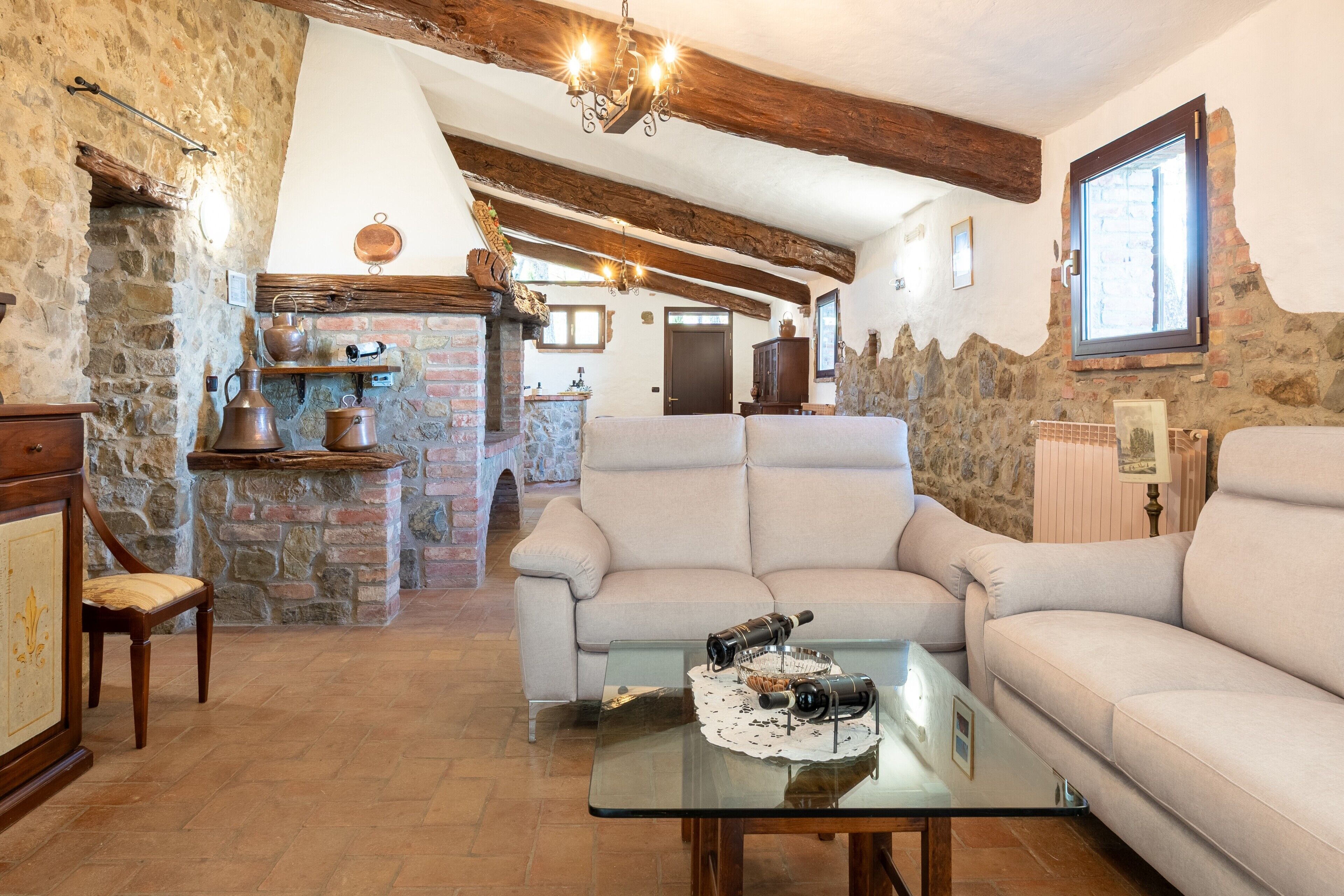 Villa 'Tiberini - Casale Il Pecino' Con Vista Panoramica Sulla Valdichiana, Piscina Privata E Wi-fi - Pienza